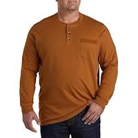 Harbor Bay by DXL Men's Big and Tall Long-Sleeve Jersey Henley Shirt