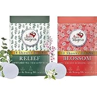 Aromatherapy Shower Steamers for Women (18 Pack X 2) - Gift for Mom, Gift for Women & Men, Shower Bath Bombs, Eucalyptus, Cherry Blossom Shower Steamers