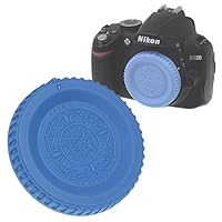 Fotodiox Blue Designer Body Cap Compatible with Nikon F-Mount Cameras