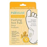 10 Pk Purifying Foot Pads, Formulated with Turmeric, Vitamin C & Bamboo Extracts.