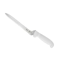 Mercer Culinary Ultimate White, 8 Inch Wavy Edge Offset Utility Knife