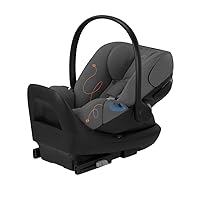 Cybex Cloud G Comfort Extend Infant Car Seat with Anti-Rebound Base, Linear Side Impact Protection, Latch Install, Ergonomic Full Recline, Extended Leg Rest, Lava Grey