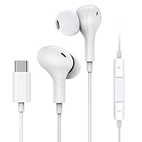 Coolden USB-C Wired Earbuds for iPhone 15/Samsung S22 Ultra/S23Ultra/S21/A14/Note 20 Ultra, in-Ear Headphones with Microphone Volume Control HiFi Stereo Earphones Compatible with Oneplus Google Pixel