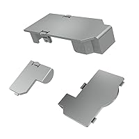 Wiresmith Silver Replacement Port Covers Door Set for Nintendo Gamecube Console