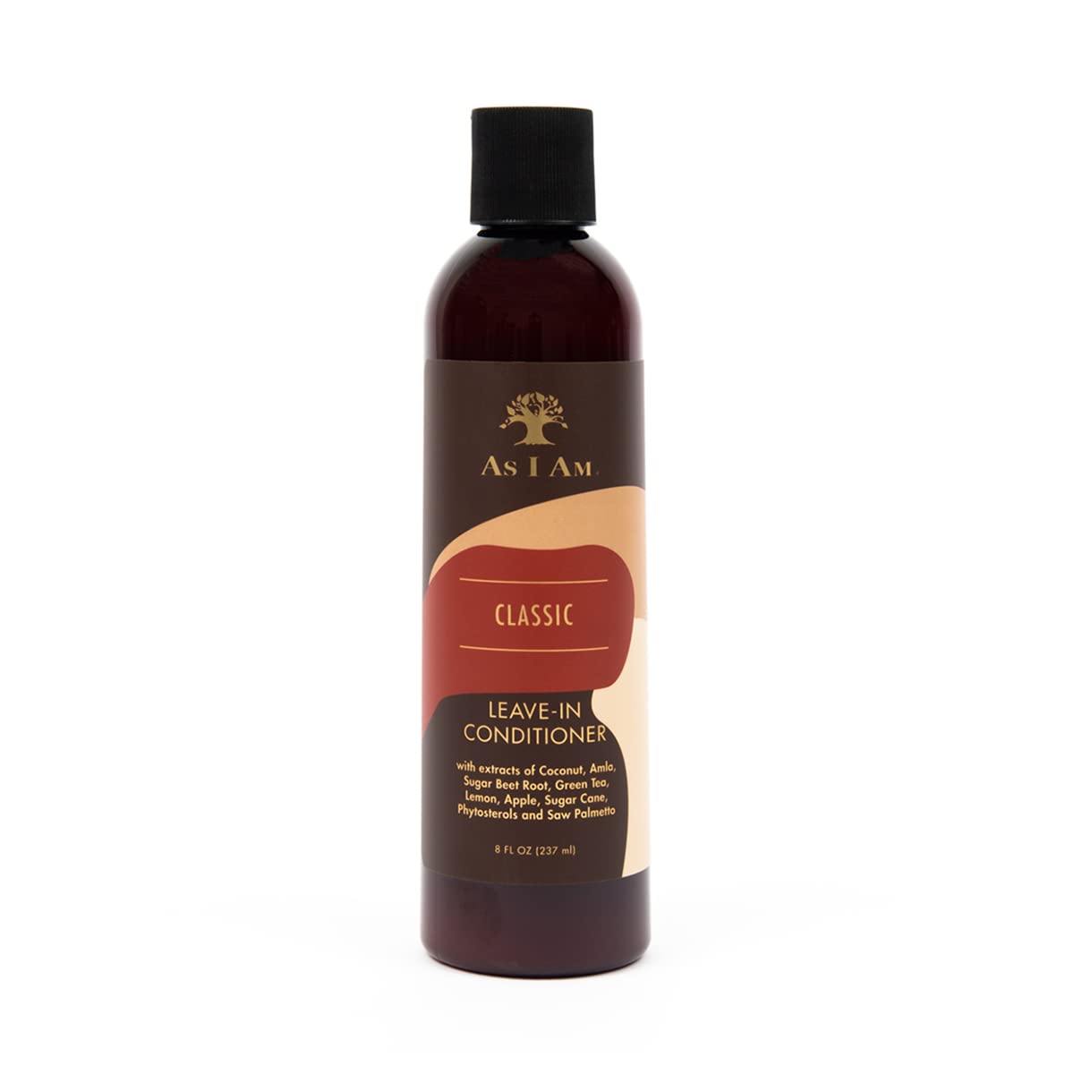 As I Am Leave In Conditioner - 8 Ounce - with Coconut, Amla, Green Tea & Saw Palmetto - Conditions & Softens - Moisturizes & Strengthens - Prevents Tangles - Eases Wet Combing - Seals Cuticles - Vegan & Cruelty Free
