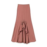 Long Skirt Women Asymmetrical Bowknot Design Female Elegant Waisted Evening Dresses