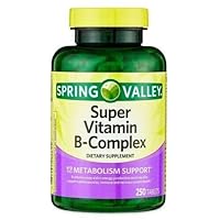 Super Vitamin B-Complex Tablets Dietary Supplement, 250 Count