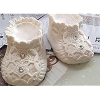 baby shoes mold 9890 Sugarcraft Molds Polymer Clay Cake Border Mold Soap Molds Resin Candy Chocolate Cake Decorating Tools