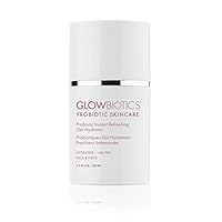 Glowbiotics Probiotic Instant Refreshing Gel Hydrator: Lightweight Facial Moisturizer for Oily Skin, Restores Natural Skin Barrier with Vitamin C, Antioxidants & Aloe Vera, 1.7 fl oz