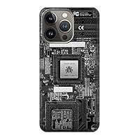 jjphonecase R3434 Bug Circuit Board Graphic Case Cover for iPhone 14 Pro Max
