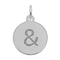 Rembrandt Initial Disc Charm - Ampersand