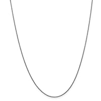 14k Gold Solid Cable Chain Necklace Jewelry for Women in White Gold Choice of Lengths 16 18 20 24 and 0.6mm 1.5mm