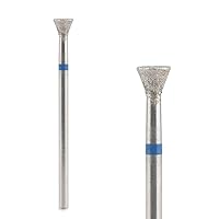 Cuticle Nail Drill Bits Cuticle Bit for Nail Drill Diamond Drill Bits 3/32” Professional Safety Cuticle Clean Drill for Electric Remove Cuticle Dead Skin (47D-M, Inverted Cone Shape)