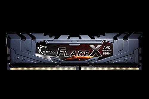 32GB G.Skill Flare X DDR4 3200MHz PC4-25600 for AMD Ryzen CL14 Quad Channel Kit (4x8GB) Model F4-3200C14Q-32GFX