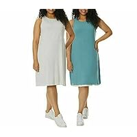 32 DEGREES Ladies' Reversible Dress (HT.Green & HT.White, Large)