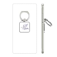 Crowd Cars Skyscraper Watercolor Square Cell Phone Ring Stand Holder Bracket Universal Support Gift