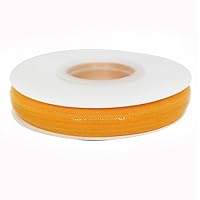 Multi Colors Stretchy Silicone Elastic Tape 5/8'' Width for Garment Accessory & Hairbow 5 Yards per Roll (Yellow Gold)