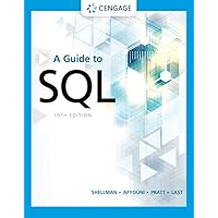 A Guide to SQL (MindTap Course List) A Guide to SQL (MindTap Course List) Paperback Kindle