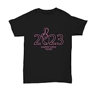 Happy New Year 2023 Shirt Pink, Year of The Rabbit Sign, Best T Shirt Gift for Dad, Boyfriend, Uncle, Grandpa, Friends, Buddy
