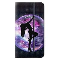 RW3284 Sexy Girl Disco Pole Dance PU Leather Flip Case Cover for Samsung Galaxy J7 (2018), J7 Aero, J7 Top, J7 Aura, J7 Crown, J7 Refine, J7 Eon, J7 V 2nd Gen, J7 Star