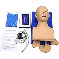 Teaching Model,Electronic Adult Intubation Manikin, Airway Management Trainer Tracheal Intubation Training Simulator Model for Science Lab Education