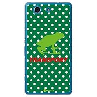 Second Skin Transport Frog Green x White (Clear) Design by Moisture/for Xperia A4 SO-04G/docomo DSO04G-PCCL-277-Y448