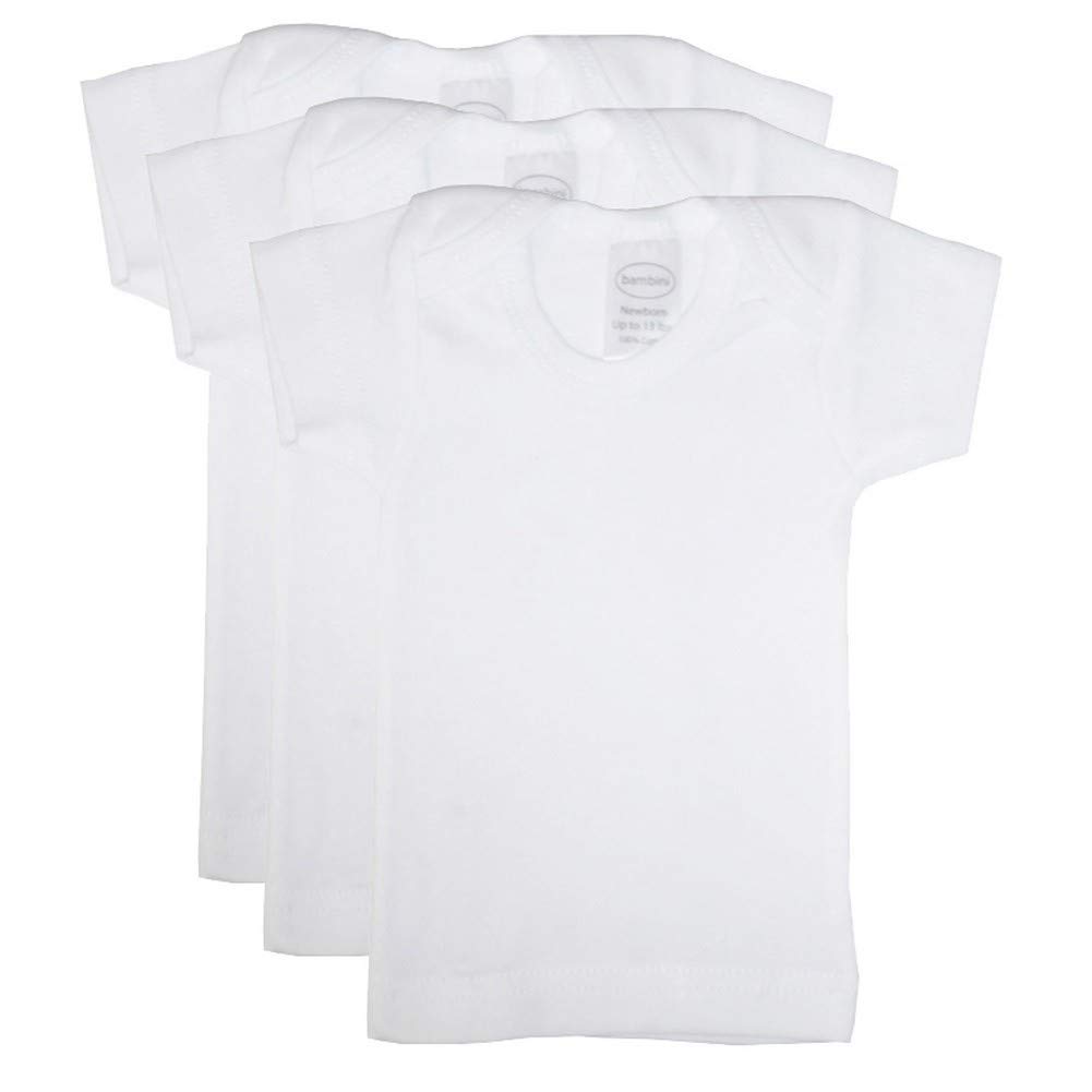 Bambini Day Dreamers White Lap Shirts ~ 3 Pack Size Preemie