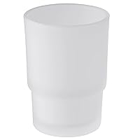 Tumbler Glass, Frosted Bathroom Rinsing Cup, Replacement Tumbler for Aomasi Toothbrush Holder