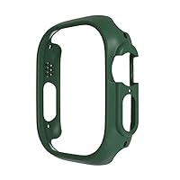 Case Cover for Apple Watch Ultra 49mm Bumper No Screen Protector Hard PC Frame for iWatch Series 8 Ultra (Color : Dark Green, Size : IWatch Ultra 49mm)