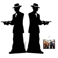 (Starstills UK) Fan Packs Gangster Silhouette (Double Pack) - Gangsters & Molls - Silhouette Lifesize Cardboard Cutout/Standee/Standup - Includes 8x10 (20x25cm) Star Photo