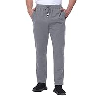 SIHOHAN Jogging Bottoms Men's Cotton Sports Trousers – Men's Long Training Trousers Breathable Sweatpants Loose Fit Casual Trousers with Elasticated Zip Pockets