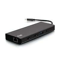 USB-C® 9-in-1 Dual Display Docking Station with HDMI®, Ethernet, USB, 3.5mm Audio and Power Delivery up to 60W - 4K 30Hz (TAA Compliant)