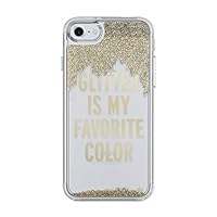 Kate Spade New York Clear Liquid Glitter Case for Apple iPhone 7 - Glitter is My Favorite Color (Gold)