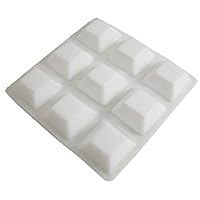 Shepherd Hardware 9560 1/2-Inch SurfaceGard White Adhesive Bumper Pads, 9-Count