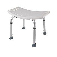 Shower Bench, Bathroom Seat, Height-Adjustable Bathroom Bench with Upholstered Seat, Suitable for The Elderly, The Disabled and The Injured