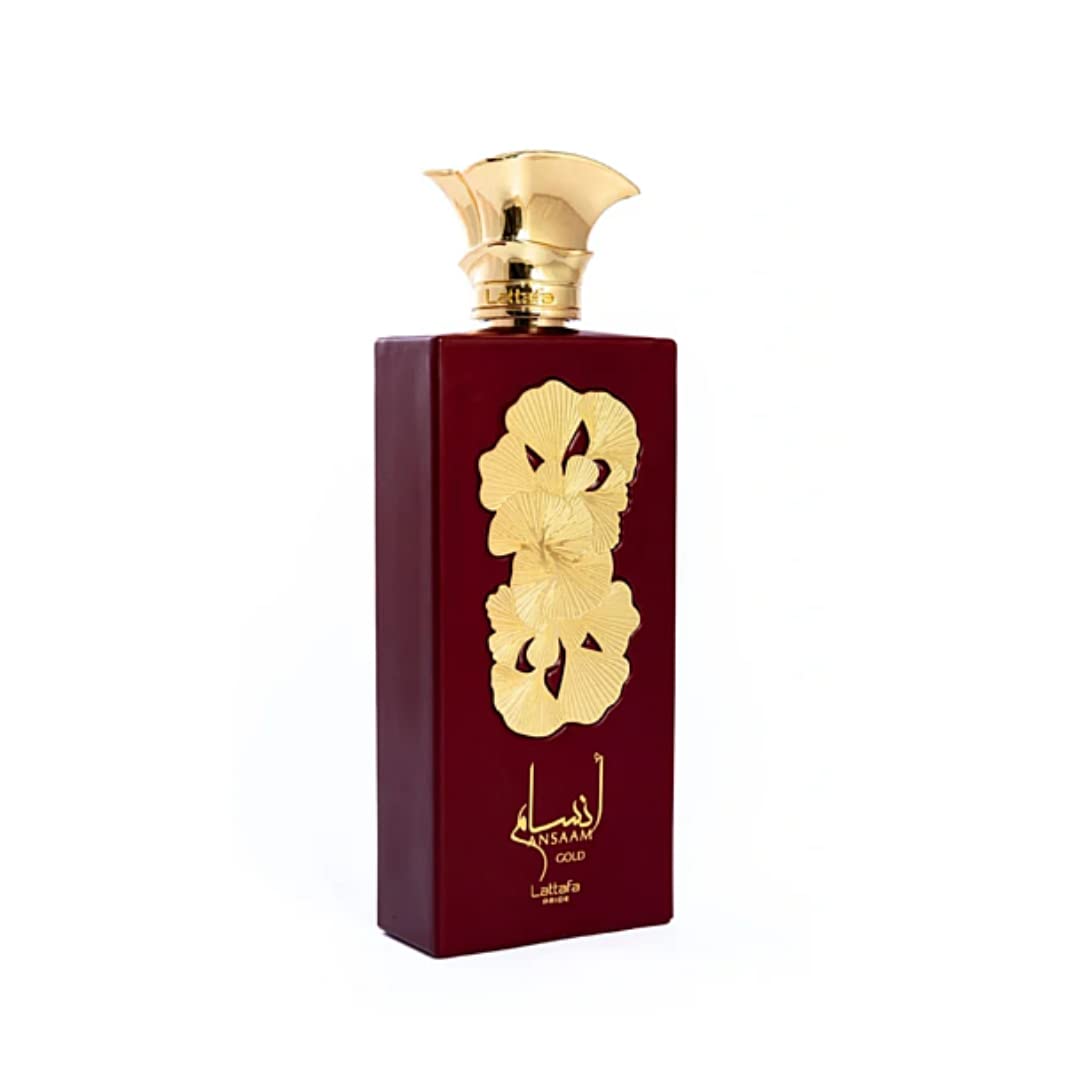 Lattafa Ansaam Gold Eau De Parfum Spray for Unisex, 3.4 Ounce