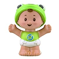 Replacement Baby Figure ~ Baby Wearing Frog Shirt and Frog Hat for Fisher-Price Little People Bundle 'n Play Playset - GKY42