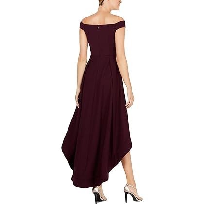 Calvin Klein Women's Sweetheart Off-The-Shoulder High Low Gown