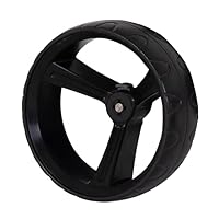 MGI Zip X1 Standard Terrain Left Rear Wheel - 15 Milimeter Axle - (Compatible Zip X3-X1), Black-Black
