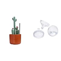 Boon Cacti Bottle Brush Set and Boon Nursh Silicone Baby Bottle Nipples - Includes Bottle, Nipple, Detail, and Straw Brushes - Slow Flow Nipples for Nursh Bottles - Baby Feeding Essentials