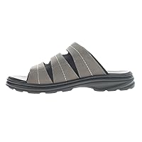 Propet Mens Hatcher Slide Athletic Sandals Casual - Grey