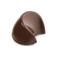 Pavoni Polycarbonate Chocolate Bonbons Mold, Curved Wedge 21 Cavities