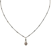 Sorrelli Lisa Oswald Collection Women's Pointed South Pendant Necklace, Clear, 17.5