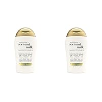 OGX Nourishing + Coconut Milk Conditioner, 3 Ounce Trial Size (Pack of 2)
