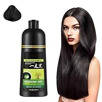 Black Dew Shampoo, Herbal Shampoo Hair Dye, Herbal Blackening Shampoo, 3 in 1 Natural Permanent Herbal Hair Coloring Shampoo, Natural Covers Gray Hair in 5 Minutes (Black)