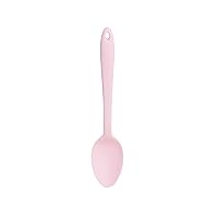 GIR: Get It Right Premium Seamless Spoon - Non-Stick Heat Resistant Silicone Kitchen Spoon - Perfect for Mixing, Serving, Cooking and More - Mini - 8 IN, Light Pink
