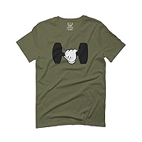 Funny Cool Workout weigths Lift Cartoon Glove Dumbells Dumbell for Men T Shirt