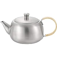 Yoshikawa YJ2893 Stainless Steel Teapot, 16.9 fl oz (500 ml), Horizontal Handle, Made in Japan