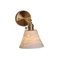 Minimalist Style E27 Wall Sconces Ceramic Vintage Fashion Wall Light Plug-in Lava Lamps Suitable for Bedroom, Loft, Studyroom Decorative Lighting Sconce Gold Exterior Light Fixture