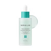 [SKIN&LAB] Tricicabarrier Calming Ampoule | Daily Facial Serum | Contains Centella Asiatica, Tea Tree and Houttuynia Cordata | Calming Sensitive, Oily Acne-Prone Skin | 1.18 Fl Oz